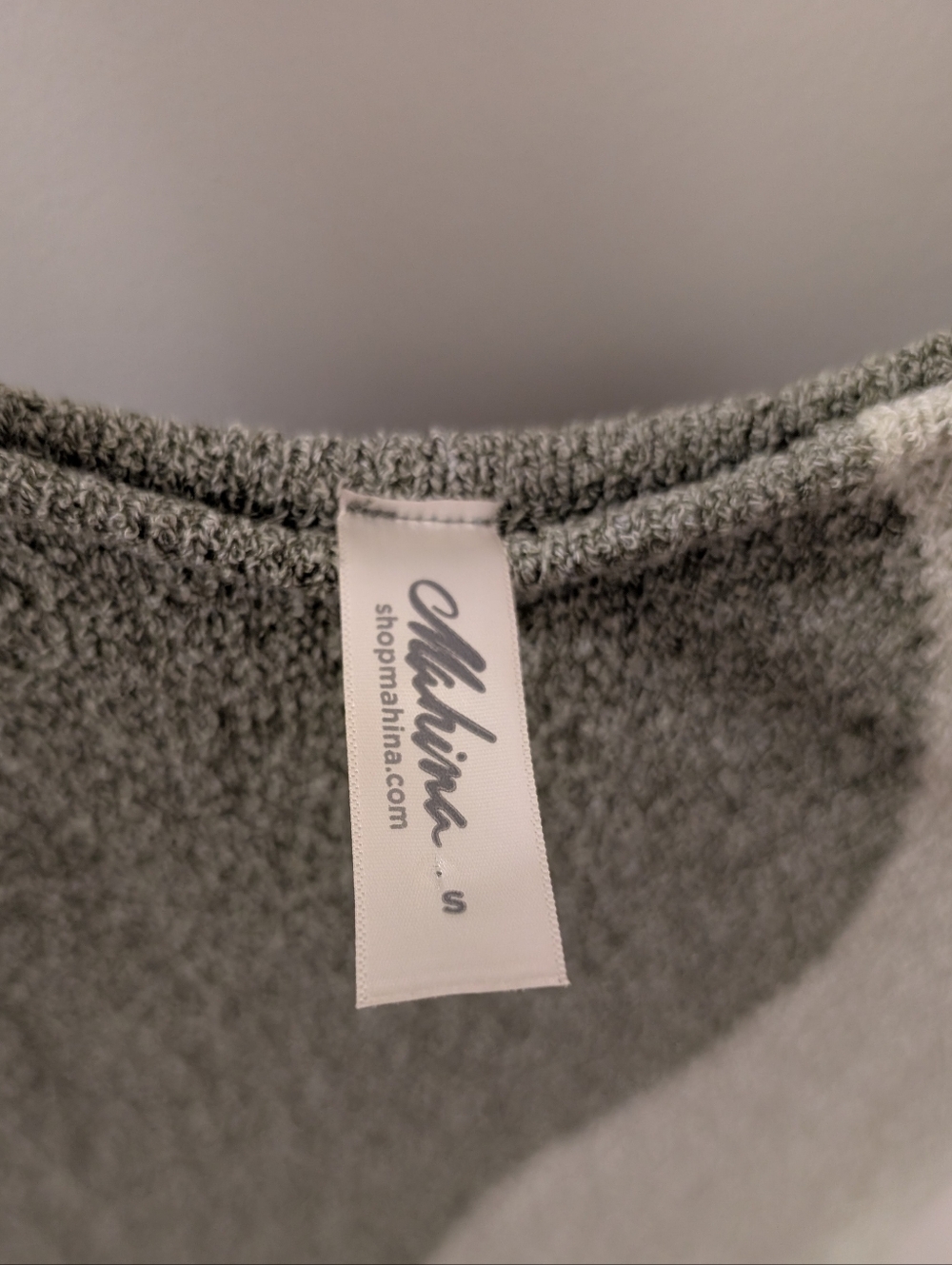 mahina Hawaii Olive and Sage Curved-Panel Maxi Knit Dress - Picture 2 of 3